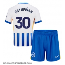 Otroški Brighton Pervis Estupinan #30 Replika nogometni dresi kompleti Domači 2024-25 Kratek Rokav (+ hlače)