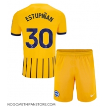 Otroški Brighton Pervis Estupinan #30 Replika nogometni dresi kompleti Gostujoči 2024-25 Kratek Rokav (+ hlače)