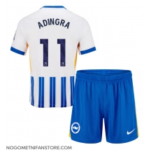Otroški Brighton Simon Adingra #11 Replika nogometni dresi kompleti Domači 2024-25 Kratek Rokav (+ hlače)