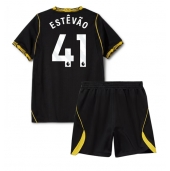 Otroški Chelsea Estevao Willian #41 Replika nogometni dresi kompleti Gostujoči 2026-27 Kratek Rokav (+ hlače)