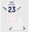 Otroški Chelsea Geovany Quenda #23 Replika nogometni dresi kompleti Tretji 2026-27 Kratek Rokav (+ hlače)