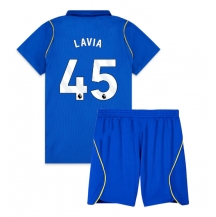 Otroški Chelsea Romeo Lavia #45 Replika nogometni dresi kompleti Domači 2026-27 Kratek Rokav (+ hlače)