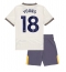 Otroški Everton Ashley Young #18 Replika nogometni dresi kompleti Tretji 2024-25 Kratek Rokav (+ hlače)