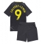 Otroški Everton Dominic Calvert-Lewin #9 Replika nogometni dresi kompleti Gostujoči 2024-25 Kratek Rokav (+ hlače)