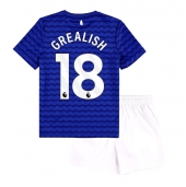 Otroški Everton Jack Grealish #18 Replika nogometni dresi kompleti Domači 2025-26 Kratek Rokav (+ hlače)