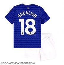 Otroški Everton Jack Grealish #18 Replika nogometni dresi kompleti Domači 2025-26 Kratek Rokav (+ hlače)