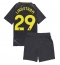 Otroški Everton Jesper Lindstrom #29 Replika nogometni dresi kompleti Gostujoči 2024-25 Kratek Rokav (+ hlače)