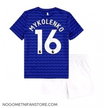 Otroški Everton Vitaliy Mykolenko #16 Replika nogometni dresi kompleti Domači 2025-26 Kratek Rokav (+ hlače)