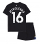 Otroški Everton Vitaliy Mykolenko #16 Replika nogometni dresi kompleti Tretji 2025-26 Kratek Rokav (+ hlače)