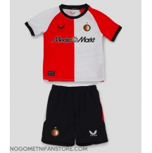 Otroški Feyenoord Replika nogometni dresi kompleti Domači 2024-25 Kratek Rokav (+ hlače)