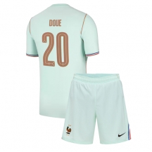 Otroški Francija Desire Doue #20 Replika nogometni dresi kompleti Gostujoči SP 2026 Kratek Rokav (+ hlače)