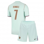 Otroški Francija Ousmane Dembele #7 Replika nogometni dresi kompleti Gostujoči SP 2026 Kratek Rokav (+ hlače)