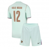 Otroški Francija Randal Kolo Muani #12 Replika nogometni dresi kompleti Gostujoči SP 2026 Kratek Rokav (+ hlače)