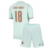 Otroški Francija Warren Zaire-Emery #18 Replika nogometni dresi kompleti Gostujoči SP 2026 Kratek Rokav (+ hlače)