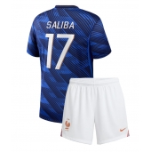 Otroški Francija William Saliba #17 Replika nogometni dresi kompleti Domači SP 2026 Kratek Rokav (+ hlače)