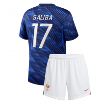 Otroški Francija William Saliba #17 Replika nogometni dresi kompleti Domači SP 2026 Kratek Rokav (+ hlače)
