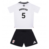 Otroški Fulham Joachim Andersen #5 Replika nogometni dresi kompleti Domači 2024-25 Kratek Rokav (+ hlače)
