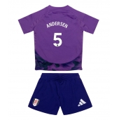 Otroški Fulham Joachim Andersen #5 Replika nogometni dresi kompleti Tretji 2024-25 Kratek Rokav (+ hlače)