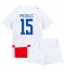 Otroški Hrvaška Mario Pasalic #15 Replika nogometni dresi kompleti Domači EP 2024 Kratek Rokav (+ hlače)