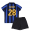 Otroški Inter Milan Benjamin Pavard #28 Replika nogometni dresi kompleti Domači 2026-27 Kratek Rokav (+ hlače)