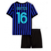 Otroški Inter Milan Davide Frattesi #16 Replika nogometni dresi kompleti Domači 2025-26 Kratek Rokav (+ hlače)