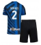 Otroški Inter Milan Denzel Dumfries #2 Replika nogometni dresi kompleti Domači 2024-25 Kratek Rokav (+ hlače)