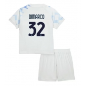 Otroški Inter Milan Federico Dimarco #32 Replika nogometni dresi kompleti Gostujoči 2025-26 Kratek Rokav (+ hlače)