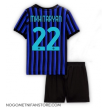 Otroški Inter Milan Henrikh Mkhitaryan #22 Replika nogometni dresi kompleti Domači 2025-26 Kratek Rokav (+ hlače)