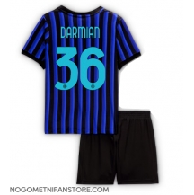 Otroški Inter Milan Matteo Darmian #36 Replika nogometni dresi kompleti Domači 2025-26 Kratek Rokav (+ hlače)