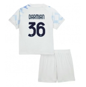 Otroški Inter Milan Matteo Darmian #36 Replika nogometni dresi kompleti Gostujoči 2025-26 Kratek Rokav (+ hlače)