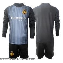 Otroški Inter Milan Vratar Replika nogometni dresi kompleti Domači 2025-26 Dolgi Rokav (+ hlače)