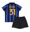 Otroški Inter Milan Yann Bisseck #31 Replika nogometni dresi kompleti Domači 2026-27 Kratek Rokav (+ hlače)