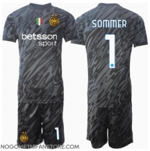 Otroški Inter Milan Yann Sommer #1 Vratar Replika nogometni dresi kompleti Tretji 2024-25 Kratek Rokav (+ hlače)