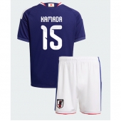Otroški Japonska Daichi Kamada #15 Replika nogometni dresi kompleti Domači SP 2026 Kratek Rokav (+ hlače)