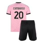Otroški Juventus Andrea Cambiaso #20 Replika nogometni dresi kompleti Gostujoči 2026-27 Kratek Rokav (+ hlače)