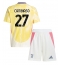 Otroški Juventus Andrea Cambiaso #27 Replika nogometni dresi kompleti Gostujoči 2024-25 Kratek Rokav (+ hlače)