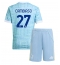 Otroški Juventus Andrea Cambiaso #27 Replika nogometni dresi kompleti Gostujoči 2025-26 Kratek Rokav (+ hlače)