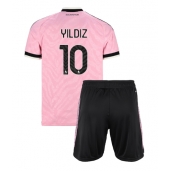 Otroški Juventus Kenan Yildiz #10 Replika nogometni dresi kompleti Gostujoči 2026-27 Kratek Rokav (+ hlače)