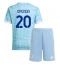 Otroški Juventus Lois Openda #20 Replika nogometni dresi kompleti Gostujoči 2025-26 Kratek Rokav (+ hlače)