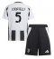 Otroški Juventus Manuel Locatelli #5 Replika nogometni dresi kompleti Domači 2024-25 Kratek Rokav (+ hlače)