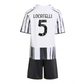 Otroški Juventus Manuel Locatelli #5 Replika nogometni dresi kompleti Domači 2025-26 Kratek Rokav (+ hlače)