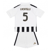 Otroški Juventus Manuel Locatelli #5 Replika nogometni dresi kompleti Domači 2026-27 Kratek Rokav (+ hlače)