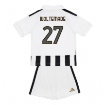 Otroški Juventus Nick Woltemade #27 Replika nogometni dresi kompleti Domači 2026-27 Kratek Rokav (+ hlače)