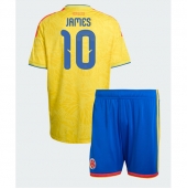Otroški Kolumbija James Rodriguez #10 Replika nogometni dresi kompleti Domači SP 2026 Kratek Rokav (+ hlače)