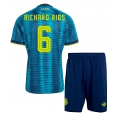 Otroški Kolumbija Richard Rios #6 Replika nogometni dresi kompleti Gostujoči SP 2026 Kratek Rokav (+ hlače)