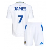 Otroški Leeds United Daniel James #7 Replika nogometni dresi kompleti Domači 2024-25 Kratek Rokav (+ hlače)