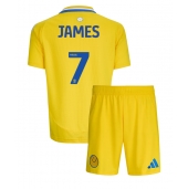 Otroški Leeds United Daniel James #7 Replika nogometni dresi kompleti Gostujoči 2024-25 Kratek Rokav (+ hlače)