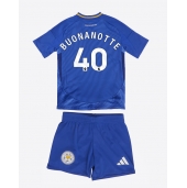 Otroški Leicester City Facundo Buonanotte #40 Replika nogometni dresi kompleti Domači 2024-25 Kratek Rokav (+ hlače)
