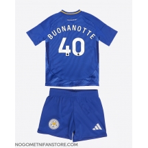 Otroški Leicester City Facundo Buonanotte #40 Replika nogometni dresi kompleti Domači 2024-25 Kratek Rokav (+ hlače)