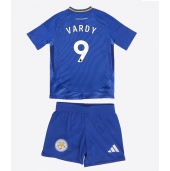 Otroški Leicester City Jamie Vardy #9 Replika nogometni dresi kompleti Domači 2024-25 Kratek Rokav (+ hlače)